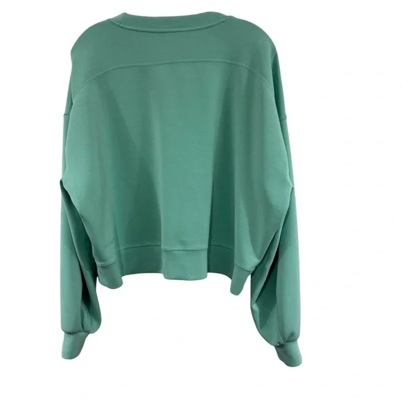 Lululemon Perfectly Oversized Cropped Crew Softstreme sweatshirt FLAW Read - Picture 2 of 12